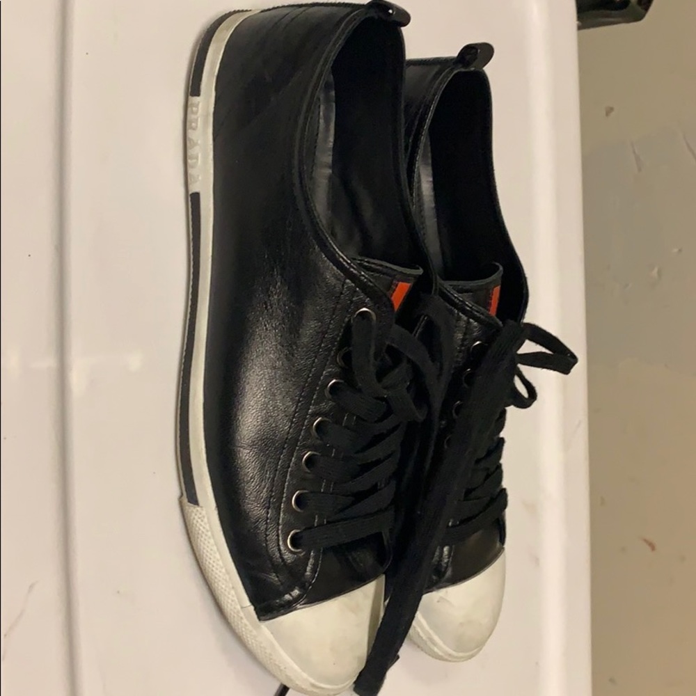 Prada size 9 chuck sneakers.